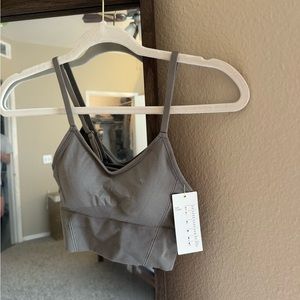 Dark Brown Sports Bra